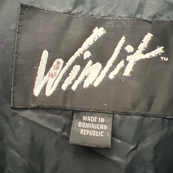 Vintage Winlit Leather Trench Coat Black Paisley Long Jacket Size M - Picture 4 of 8